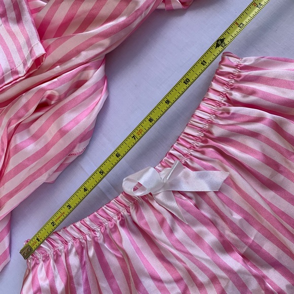 Pink Striped Robe & Shorts - Picture 7 of 9